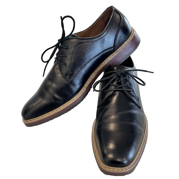 Nunn Bush Westfield Oxfords Mens 9.5 Black Comfort Gel Plain Toe - 81926-001 - Picture 3 of 8